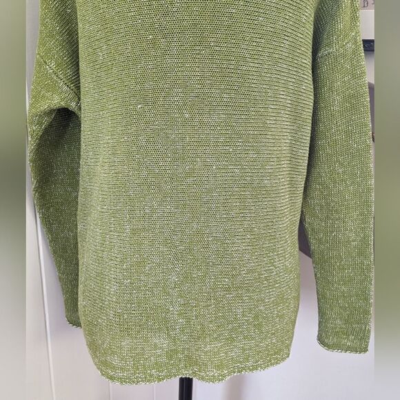 Eileen Fisher Organic Linen Sweater S Quiet Luxury Minimalist Capsule Coastal - Picture 12 of 13